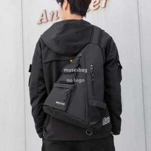 Harajuku street function tooling crossbody bag ins Japanese men Hong Kong style retro backpack large capacity student bag