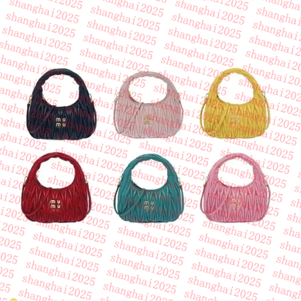 Women's pink Designer Cleo bag satchel tote Wander Matelasse underarm hobo Luxury Genuine Leather with shoulder strap clutch purses Crossbody bags handbag