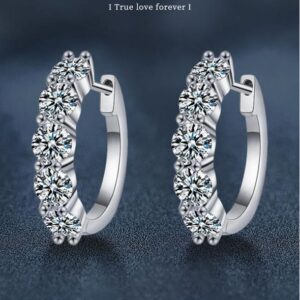 S925 Sterling Silver Moissanite Snowflake Stud Earrings for Women | D Color VVS Clarity | Elegant Winter Jewelry