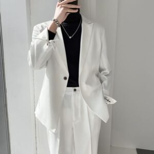 H4 Men's casual suits, mature Korean style, trendy and handsome