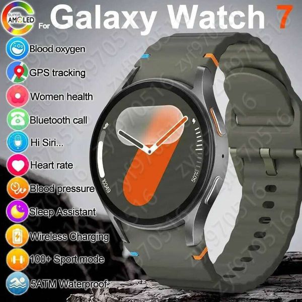 New Galaxy Watch 7 SmartWatch GPS Track Men Amoled Always Display Body Temperature Clock BT Call smartwatch For IOS 2025XJ250108