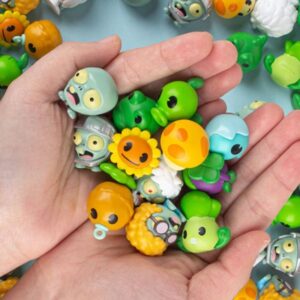Blind Box Mengzi Plants Vs Zombies Licensed Chibi Mini Figure Set 4 Styles Battle Role Play Collectible Toys Bulk Stock Kids Birthday Party Favors Gifts
