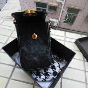 2 in 1 Medieval Hobo Mobile Phone Box Bag Garden Large Capacity Women Shoulder Chest Pack Lady Tote Chains Storage box