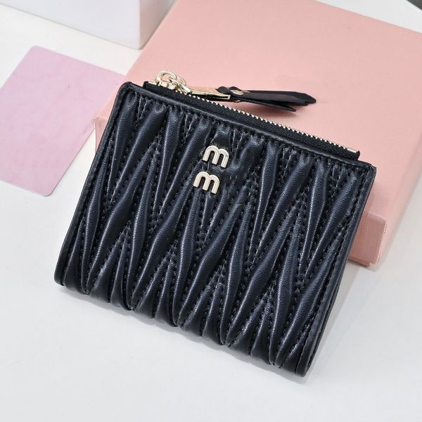 Luxury Wallets Designer Card Holder Cardholder High Quality Genuine Leather Sheepskin Luxury Wallets Zipper Poucht Card Case Coin Purse Designer Wallet Women