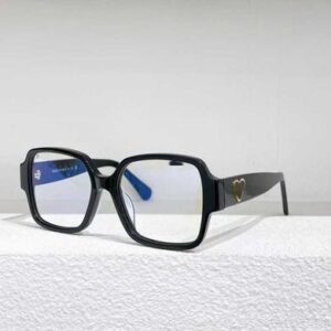 Fashion designer brand cool sunglasses luxury Super high quality frame plate for myopia prevention blue light plain colored glasses for women CH3438 with logo box