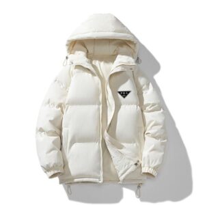 GG-P-R-A Fashion Designer Unisex Style Men Women Winter Jacket Thicken Warm Cotton Winter Snow Coat Padded Down Jacket New Hooded Couple Cold-Proof Overcoat