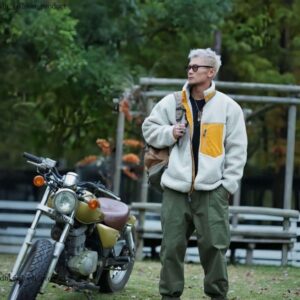 2024 New Hot Sales Designer Mens Patta Jackets Women Fleece Jacket Thick Warm Down Classic Retro Autumn Winter Couple Models Lamb Cashmere Jacket 6f3