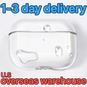 USA Stock For Apple Airpods Pro 2 Generation pro 2 airpod 4 Headphone Accessories Solid TPU Silicone Protective Earphone Cover Wireless Charging Shockproof ai Case
