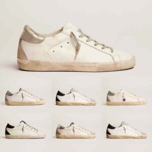 designer shoes women Sneaker shoes Italy brand Super Star Suede Sequin Leopard White Do-old Dirty Casual shoe lace up