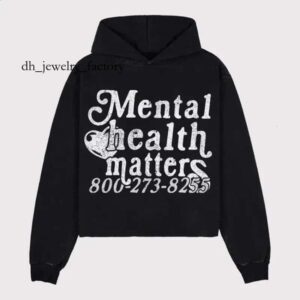 Mental Health Matters Graphic Print Pullover Hoodie Men Y2K Autumn Long Sleeves Vintage Oversize Sweatshirt Streetwear Women Top f2c