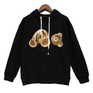 Kids hoodies kid sweater baby designer hooded clothers Long sleeved Streetwear brand Bear pattern clothing fasion design Spring autumn winter red black