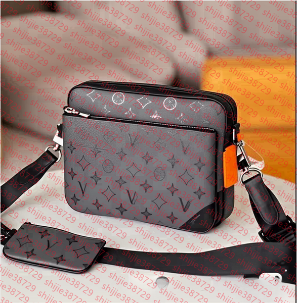2024 Luxurys Handbags Wallet Men Shoulder Bags Luxury Designer Cross Body Handbags Women Crossbody Bag 3 Pieces Set Canvas Leather Backpack Letter Embossing Black