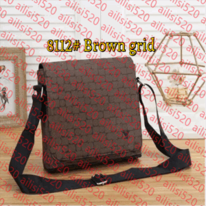 2025 Men Leather TRIO Luxurys Designer bags men Leather Black Flowers Messenger Purse Crossbody Bags Shopping Bag Shoulder bag Handbags Women wallet