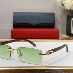 Mens Designer Sunglasses Women men womens C Decor Polarized Sunglass Carti UV4 Eyewear Luxury Brand Sun Glasses Gold Metal Frame Wood Polaroid Eyeglasses lunettes