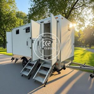 Mobile Toilets Outdoor Portable Luxury Washroom Trailer Mobile Restroom Trailer Luxury Vip Mobile Toilet Trailer