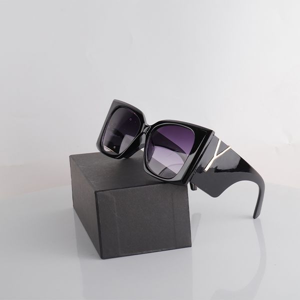 Designer Woman's Sunglasses Fashion Wide Frame Eyewear Glasses Man's Letter Goggle 7 Colors