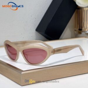 triangle designer sunglasses for women eye cat full framed Y2K gothic glasses polarized vintage goggle gafas de sol with box RA84