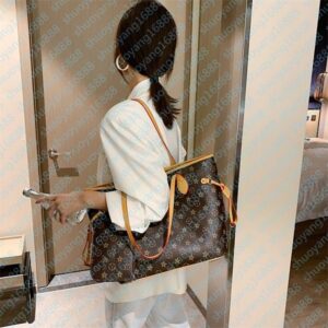 fashion bag tote women designer handbag purse with pouch flowers shoulder bags shipping letters grid 2pcs Ladies Tote Womens Purse Messenger Bags