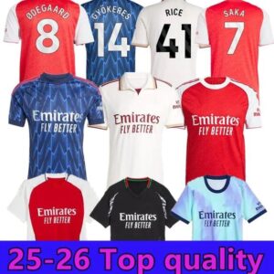 25/26 CALAFIORI soccer jerseys Aries 24 25 26 sterling G.JESUS SAKA MERINO HAVERTZ RICE ODEGAARD MARTINELLI football kits shirt Men Kids