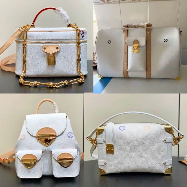 top mirror quality designer womens takashi murakami shoulder men Travel handbag venice backpack cosmetic trunk crossbody bag