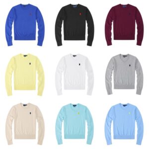 sweater designer Elegant Men's Wool-Blend Designer Sweater for a Sophisticated Long-sleeved crew neck V-neck sweater asian Size S-XXL