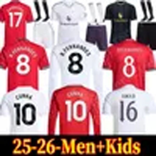 25 26 MAN CUNHA Soccer Jersey AMAD GARNACHO HOJLUND MAINOO MOUNT unted football shirt MARTINEZ FERNANDES YORO UNTED CASEMIRO Zirkzee Kids Child kit