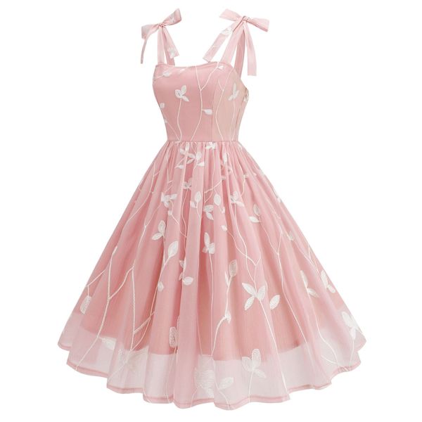 040-A pink girl's dress for outdoor activities