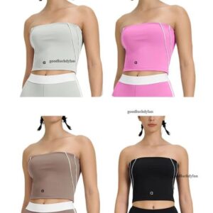 alocardio 5A Quality Yogawomen Bra Fitness Clothes Women's Sports Bra with Color Block Stripes – Compression Fit for Yoga