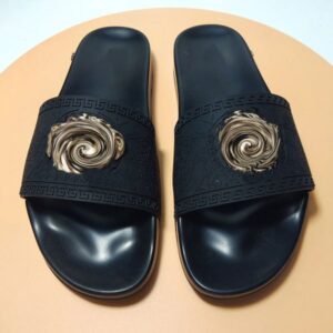 New Designer sandals slippers summer luxury flip flops brand women Orange genuine Triangle leather Outdoor Loafers Slide