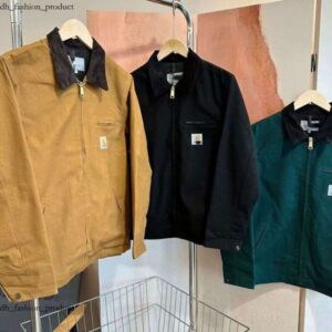 Carrharts Jacket High Quality 25Fw Designer Vintage Washed Canvas Fashion Brand Detroit Casual Loose Outwear Coats Work Clothes carharttlies bdg 1d8