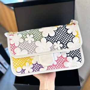 Designers bags Women luxurys Embossed flower Embroidery Shoulder bag Vintage bag Chain bag Messenger Clutch Flap crossbody Wallet lady clutch Fortune bag 25m