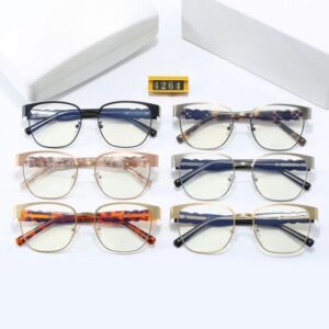 Oval shaped trendy glasses designer sunglaaes popular outdoor wearing glasses light colored decorative glasses transparent lens glasses comes with box4264