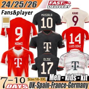 Deutscher Meister 2025 munich jersey Harry Kane shirt Luis Diaz OLISE Kingsley Coman Jamal Musiala Soccer Jerseys kimmich jersey bayernmunich 25 26 kids kit