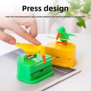 Bird-shaped automatic pop-up toothpick holder Smart toothpick dispenser for home kitchen and catering decoration practical toothpick container for daily use