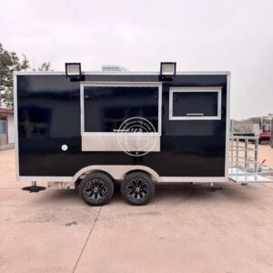 Portable Kitchen Food Truck Pizza Burger Ice Cream Coffee Concession Food Trailer with Full Equipment