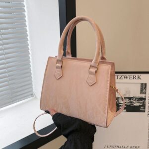 Hot selling niche design folding small square handbag vintage fashion texture single shoulder crossbody bag