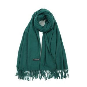 10796 versatile knitted solid color scarf for autumn and winter