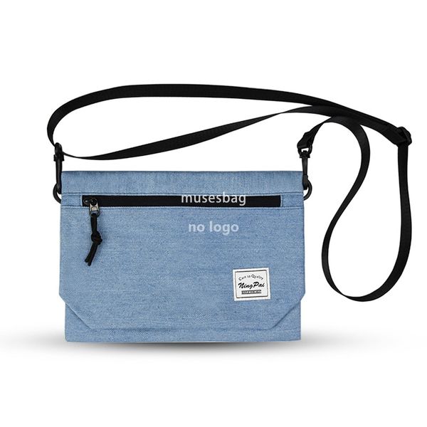 Single shoulder convenient passport document bag Business commute crossbody bag travel simple everything small square bag positive and negative