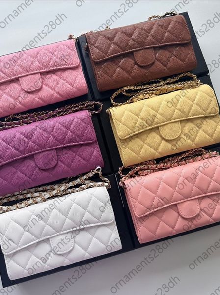 10A shoulder bag wallet purse designer wallet women luxury Flap Coin Purses Cardholder wallet chain cross body bag mini bag credit card holder designer lady red purse