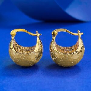 S925 Sterling Silver Hammered Finish Ball Earrings, Elegant and Modern Design, Perfect for Daily Wear and Special Occasions