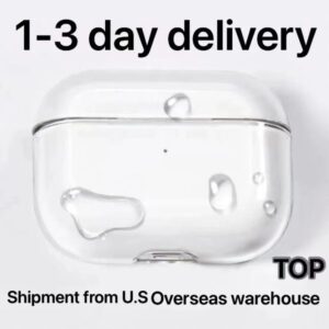 USA Stock For Airpods Pro 2 Air Pods 4 3 Earphones Airpod Bluetooth Headphone Accessories Solid Silicone Cute Protective Case Apple Wireless Charging Box TPU Case