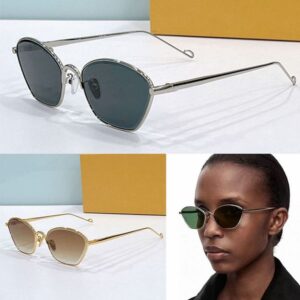 New Designer Anagram Hexagonal Sunglasses Exquisite Metal Frame Gradient Cat Eye 40115U Womens Outdoor Travel Sunshade Top Quality Goggles