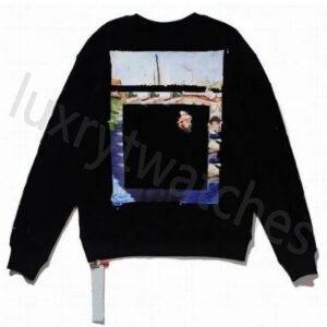 24SS Mens off white hoody Hoodie Hip Hop Streetwear man womens designers Skateboards Hoodys Street Pullover Sweatshirt Clothes Offs Oversized Offend