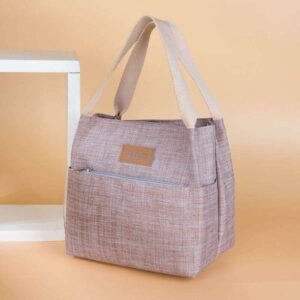 lunch bag women's hand-held canvas environmentally friendly solid color lunch box bento makeup mommy bag work shopping cloth bag