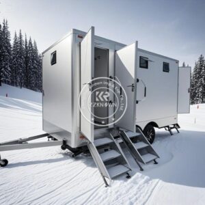 Hot Sale Outdoor Shower Portable Bathroom Trailer Camping Mobile Toilet Trailer Luxury Restroom Trailer