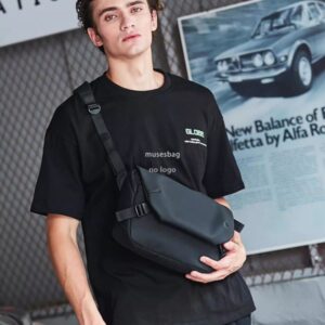 New men's simple crossbody bag large capacity waterproof messenger bag all stylish shoulder bag daily leisure bag