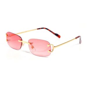 Designer Sunglasses Mens Woman Cleef Frame Round Luxury Brand Carti Sun Glasses Men Women Buffs Ovel Rimless Frameless Metal Panther Silk Eyeglasses Original Boxes
