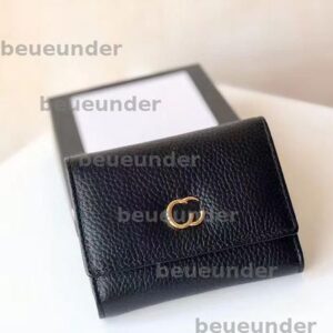 Mens Designer Luxury Cowhide Wallets For Women Fashion G Cardholder Casual Coin Pocket Purses Small Bag Credit Card Holder For Man 2303092BF