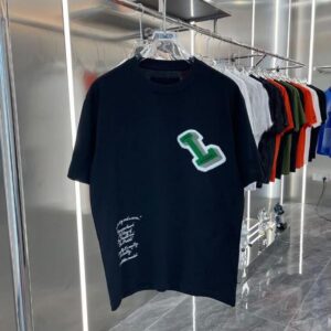 L letter print designer Mens T-Shirts tops 2023 Fashion Three Colors luxury Brand cotton Men Women Round Neck Short Sleeves cotton blend fabric Asian Size S-2XL