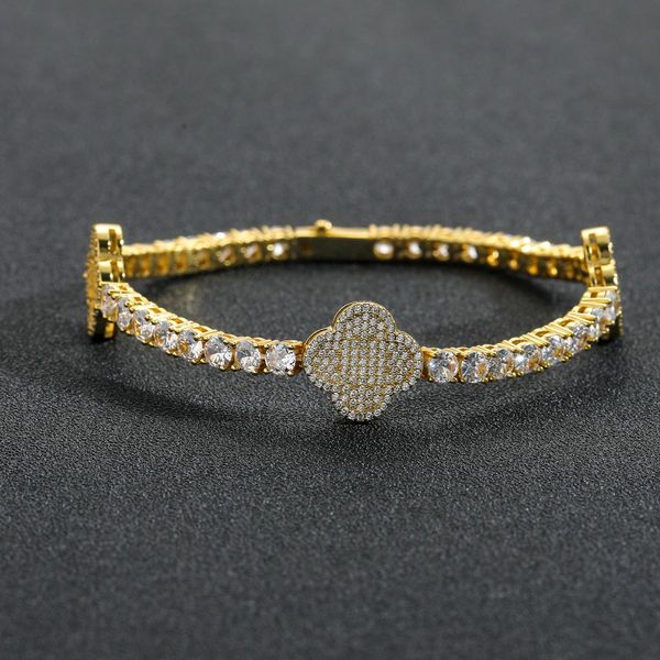 Designer tennis necklace, fashionable couple necklace, hip-hop Cuban chain inlaid with high-end zircon pendant, gift necklace, bubble chain